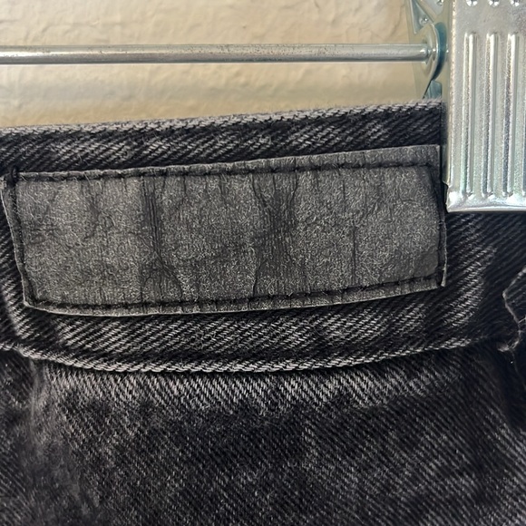 COTTON ON BLACK LONG STRAIGHT LEG DENIM JEANS DISTRESSED SIZE 10 - Picture 3 of 10